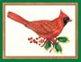 Caspari Holiday Cards, "Red Cardinal" Design, Box of 20 Christmas Cards with Envelopes