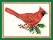 Caspari Holiday Cards, "Red Cardinal" Design, Box of 20 Christmas Cards with Envelopes