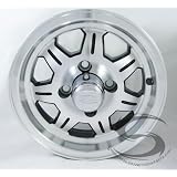 12 x 4 SAWTOOTH Aluminum Trailer Wheel 4 on 4 with Center Cap by Allied International
