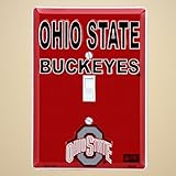 Ohio State Buckeyes Metal Light Switch Cover