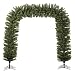 Huge 9' x 8' Pre-Lit Green Pine Artificial Christmas Archway - Clear Lights