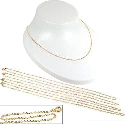 Cable Chains Gold Plated 18" 5Pcs