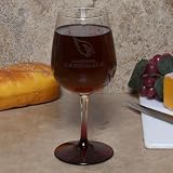 NFL Arizona Cardinals 12oz. Satin Etch Wine Glass