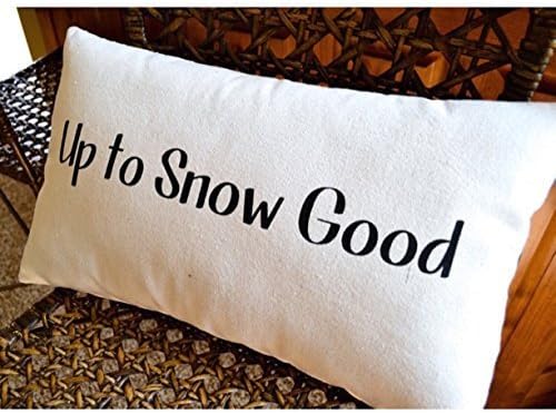 12x20" Canvas Winter Snow Pillow - Christmas Pillows