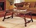 La Questa Cocktail Table - "Cottonwood" and "Antique Black/Bronze" Finishes