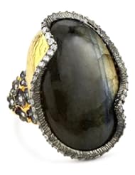 Azaara "Hot Rocks" Labradorite Edge Ring