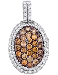 0.99CT-DIA BROWN DIAMOND FASHION PENDANT