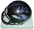 Super Bowl XLVII Champions Ed Reed Autographed Baltimore Ravens Riddell Mini Helmet, Proof Photo