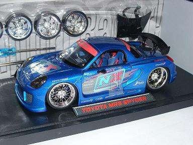 TOYOTA MR2 MR 2 JADA TYRES ENGINE BONNET 1/18 JADA JADATOYS MODEL CAR