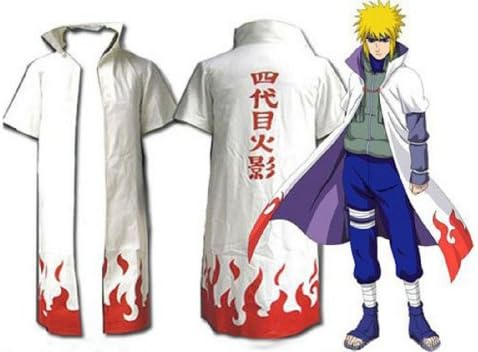 Naruto 4th Yondaime Hokage Cosplay Costume Cloak