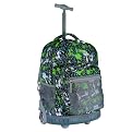 J World Single Handle Rolling Tiger Backpack - Green