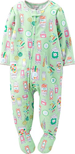 Carter's Little Girls' Print Footie (Toddler) - Candy Jars