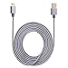 Bestfy(TM) 3Pack 10FT Extra Long Tangle-free Nylon Braided Micro USB 2.0 Charging Cable Cord With Aluminum Heads for Smartphones, tablets, MP3 players and More(Grey)