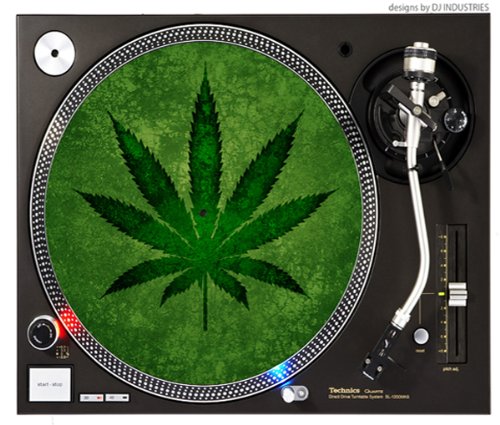 Marijuana Leaf – Dj Slipmats (Pair) By Xpress420