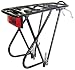 Bike Rear Rack, Aluminum 3 Leg Rear Bike Rack with spring,Black, reflector INCLUDED, Biria