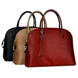 Zoom Produkt-Bild: Italienische Damen Leder Handtasche Henkeltasche Tasche