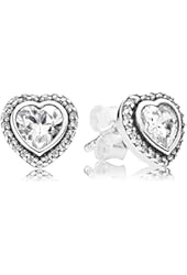PANDORA Earrings Sparkling Love with Clear CZ 290568CZ