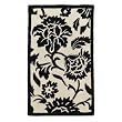 Home Exploded Floral Rug - Black (30x48")