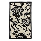 Home Exploded Floral Rug - Black (30x48)