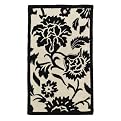 Home Exploded Floral Rug - Black (30x48")