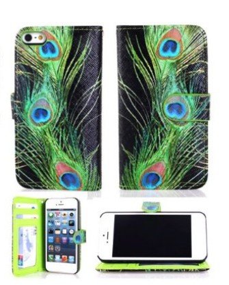 Ezydigital iPhone 4 4S Book Design Premium PU Leather Wallet Case With Card Holder casefor iphone 4S (Iphone 4s#12)