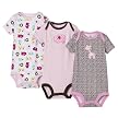 Just One Year- 3pk Bodysuit- Pink