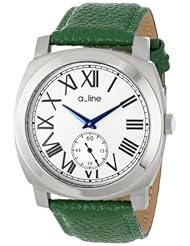 a_line Womens AL-80023-02-D-GN Pyar Analog Display Japanese Quartz Green Watch