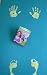 Yoga By The Dozen DVD & Kids Yoga Mat Green with Hand & Feet Prints