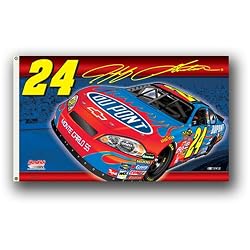 Jeff Gordon #24 NASCAR 3' x 5' Premium 2-Sided Banner Flag by BSI Products Inc.