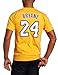 NBA Los Angeles Lakers Kobe Bryant Gold Name & Number T-Shirt