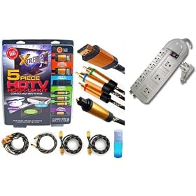 HDTV Accessory Hook up Kit For Samsung Samsung UN55C5000 UN55C6300 UN55C6500 UN55C6800 UN55C7000 UN55C8000 UN55C9000 Kit Includes (2) 6FT Hdmi 1.3B Cables, 6FT Audio Interconnect Cable , 6FT HD Component Video Cable, Screen Cleaner + Surge Protector
