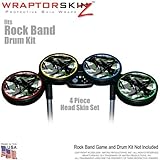 Abstract 02 Green Skin by WraptorSkinz fits Rock Band Drum Set for Nintendo ....
