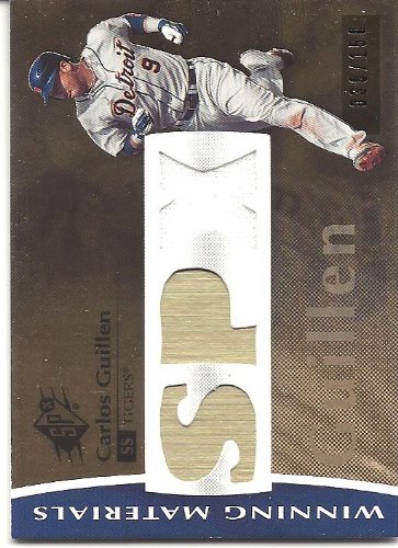 Carlos Guillen 2008 SPx Winning Materials Jersey Card 038/150 #CG Detroit Tigers