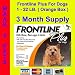 Frontline Plus Dogs 1-22 lb. 3 Pack (Orange) * Free Shipping *