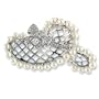 14K White Gold Diamond Hat Pin