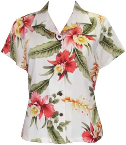 Two Palms womens Sonic Orchid Fitted Blouse Beige XL