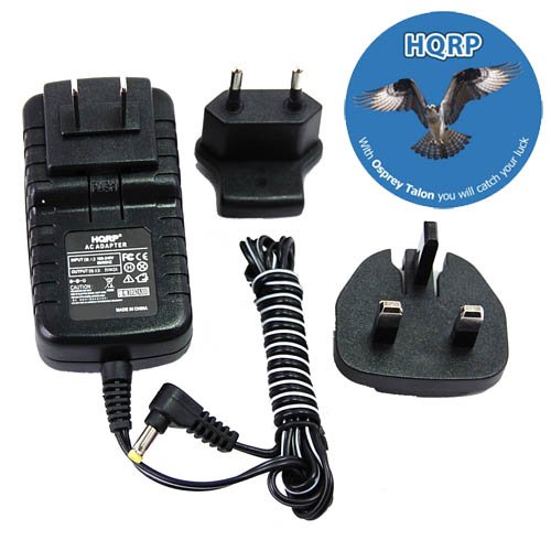 HQRP Wall AC Adapter / Power Supply compatible with Fuji FujiFilm FinePix JX200, JX205, JX250, JZ300 Digital Camera with USA & Euro Plug + Coaster