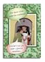 Under Mistletoe - Set of 12 Risque Stripey Jumper Christmas Cards & Envelopes