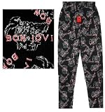 Bon Jovi lounge pants 'Slippery When Wet' logo pajama bottoms