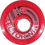 Sector 9 Nine Ball Formula 69mm 80a Skateboard Wheels w/ Free B&F Heart Sticker Bundle - Red
