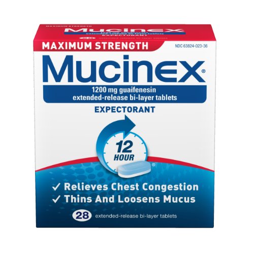 Mucinex Maximum Strength Extended-Release Bi-Layer Tablets 28 CountB000V83XVY