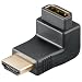 Wentronic 68782 HDMI/HDMI Winkeladapter (19polig, HDMI-Stecker auf HDMI-Buchse)