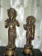 Hindu Gods Ram & Sita Brass Statue India Meditation Idols 24"