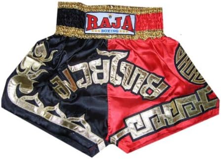 Raja Muay Thai Kick Boxing Shorts Rtb-306-red-black Size Xl