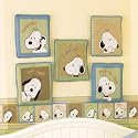 Peek A Boo Snoopy 5 Piece Wall Hanging