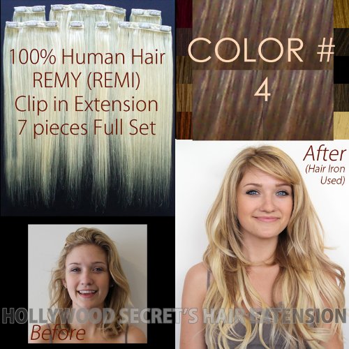 HS Clip-in Clip-on Hair Extension 20