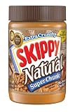Skippy Peanut Butter, Natural Super Chunk, 15-Ounce Jars (Pack of 6)
