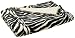 Palladium 50-by-70-Inch Animal Throw, White Zebra