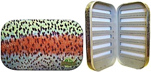 Aluminum Fly Box - Rainbow Trout - Metallic