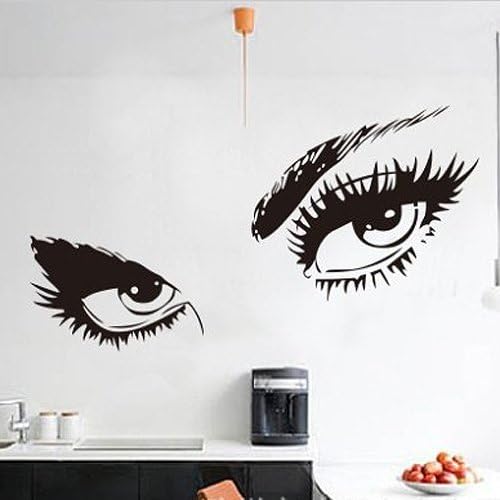 Hepburn's Sexy Eyes DIY Removable Art Vinyl Quote Wall Sticker Decal Mural Home Room D¨¦cor